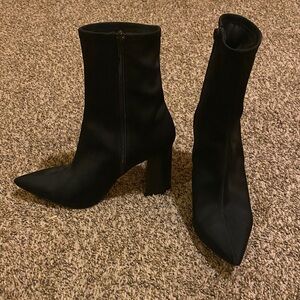 Jeffrey Campbell Black Heeled Boots